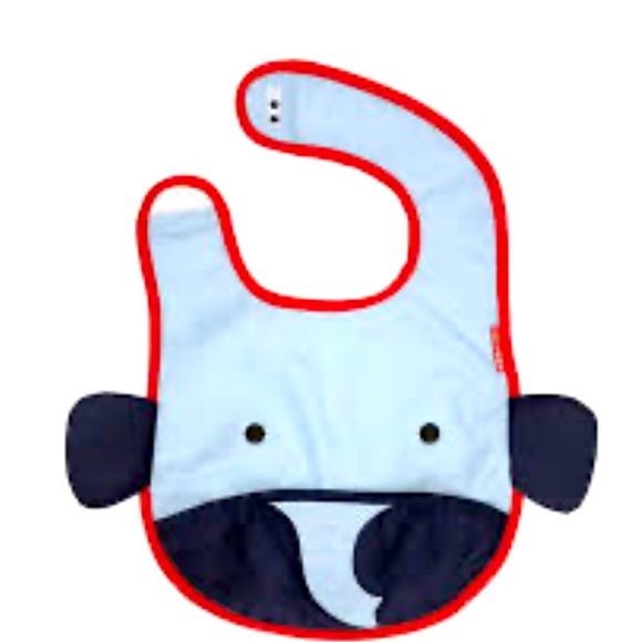 NWOT Skip Hop Zoo Elephant Tuck Away Bib - Picture 1 of 4